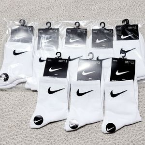 Nike White Ankle Men socks 10 Pairs Socks Size 41-47